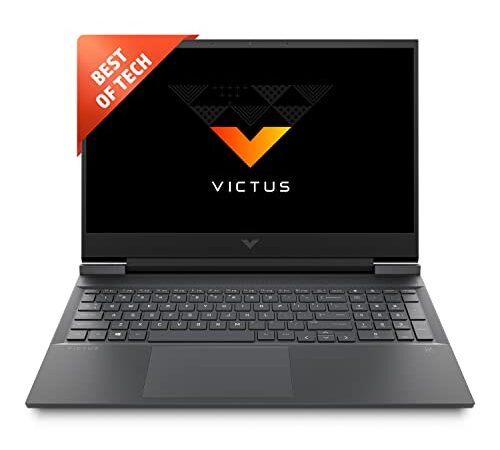 HP Victus Gaming Latest AMD Ryzen 5 5600H Processor 16.1 inch(40.9 cm) FHD Gaming Laptop (8GB RAM/512GB SSD/4GB Radeon RX5500M Graphics/B&O/Backlit KB/Win 10/MS Office/Xbox Game Pass),16-E0162ax