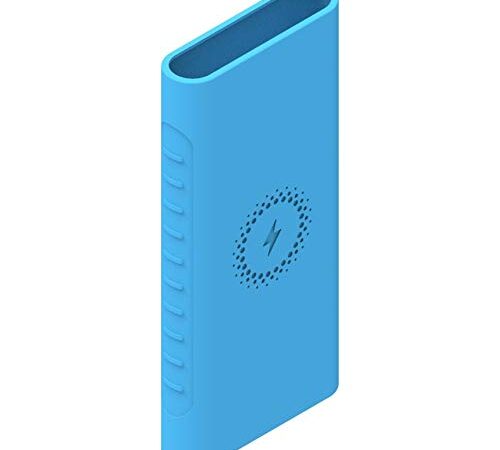 OBOE Silicon Soft Cover Case for Mi Power Bank 3i 10000 mAh/Mi Wireless Power Bank 10000 mAh Battery (Blue)