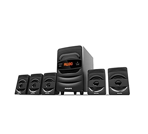 Philips Audio SPA5128B 5.1 CH 40W Bluetooth Multimedia Speakers (Black)