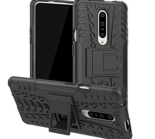 Prime Retail Military Graded Heavy Kickstand Back Phone case Rugged Shock Proof Anti-Wrestling Travel Essential Phone Accessories for OnePlus 7 Pro