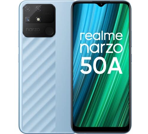 realme narzo 50A (Oxygen Blue , 4GB RAM + 64 GB Storage) Helio G85 Processor | 6000 mAh Battery