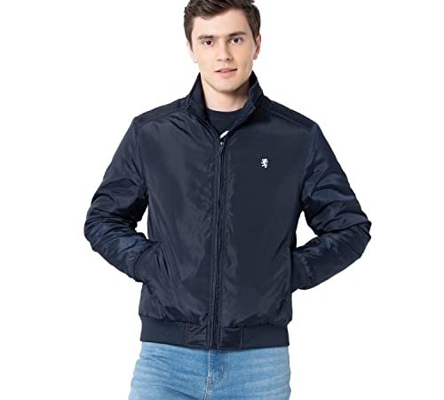 Red Tape Men's Navy Solid Padded Jacket_RFJ0264-XL