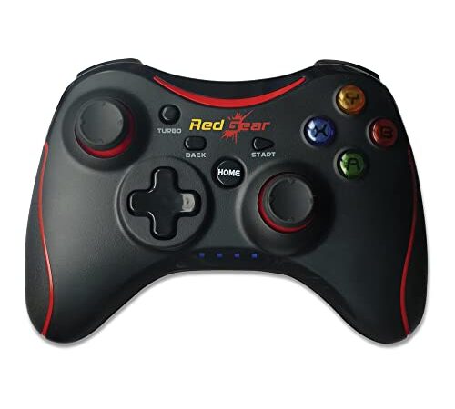 Redgear Pro Wireless Gamepad with 2.4GHz Wireless Technology, Integrated Dual Intensity Motor, Illuminated Keys for PC(Compatible with Windows 7/8/8.1/10 only)