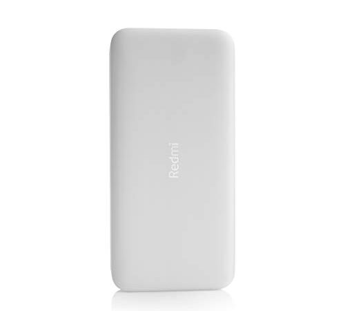 Redmi 20000mAh Power Bank, USB Type C, Micro USB Ports, Dual USB Output, 18W Fast Charging, Low Power Mode, (White)