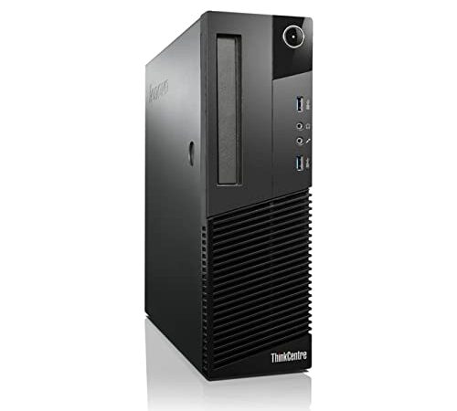 (Renewed) Lenovo ThinkCentre Desktop Computer PC (Intel Core i3 4th Gen, 8 GB RAM, 256 GB SSD, Windows 10 Pro, MS Office, Intel HD Graphics, USB, Ethernet,WiFi), Black