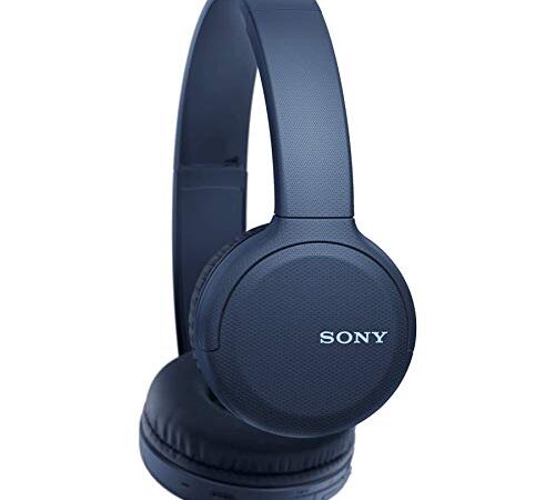 Sony Wh-Ch510 Bluetooth Wireless On Ear Headphones Up-To 35Hrs Playtime Lightweight, Type-C, Play/Pause Control, 30Mm Driver, Bt Version 5.0 & Voice Assistant Support For Mobiles, with mic - Blue