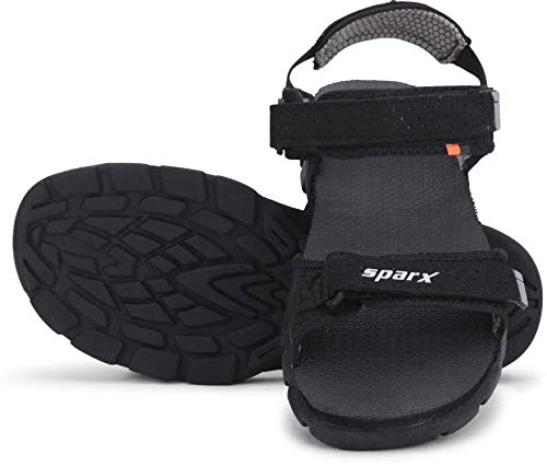 Sparx Men SS-105 Black Grey Floater Sandals (SP_SS0105GBKGY0008)