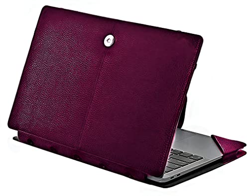 Vida Feliz Protective XPS Series PU Original Leather Laptop Cover for Dell (Dell Xps 13 9310, Maroon)