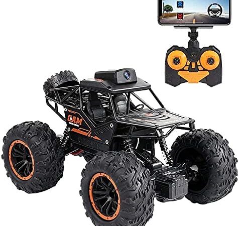 VVX Remote Control Off-Road Monster Truck with 720P HD FPV WiFi Camera, 2.4Ghz 1/18 Scale [Multicolour]