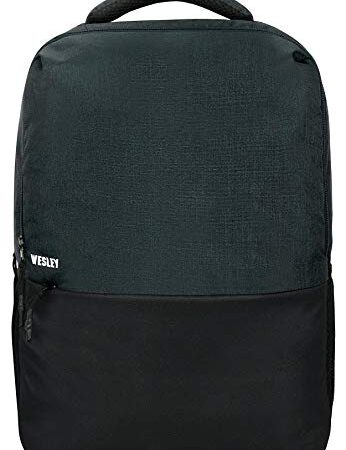 Wesley Milestone 2.0 Casual Waterproof Laptop Backpack/Office Bag/School Bag/College Bag/Business Bag/Travel Backpack (Dimensions:13x18 inches) (Compatible with 39.62cm(15.6inch laptop) 30 L, Charcoal black