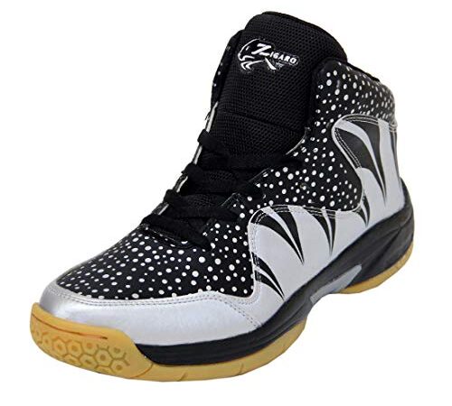 ZIGARO Men's Polyurethane Beef Silver Basketball Shoe (7)