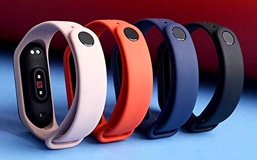 Adlynlife Band Strap Compatible with Mi Band 3 / Mi Band 4 Fitness Band (Combo, Pack of 4)