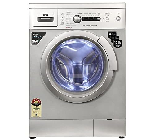 IFB 6 Kg 5 Star Front Load Washing Machine 2X Power Dual Steam (DIVA AQUA SXS 6008, Silver, Active Color Protection, Hard Water Wash)