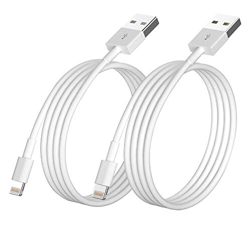 iPhone Charger, [Apple MFi Certified] 2Pack 3ft Fast Lightning Cable for Long iPhone Cable Cord, Apple Charging Cable Cord for iPhone 12/11 Pro/11/XS MAX/XR/8/7/6s/6/5S/SE iPad/Air Original White