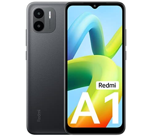 Redmi A1 (Black, 2GB RAM, 32GB Storage) | Segment Best AI Dual Cam | 5000mAh Battery | Leather Texture Design | Android 12