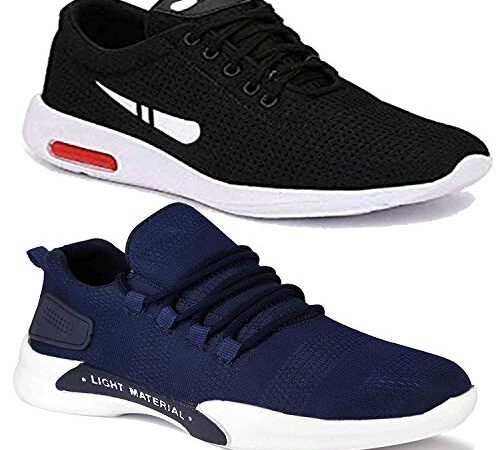 Shoefly Men Multicolour Latest Collection Sports Running Shoes - Pack of 2 (Combo-(2)-9069-1200)