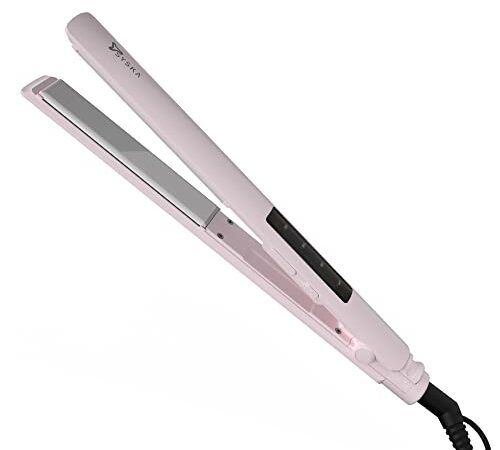 Syska HS6810Pro SalonFinish Hair Straightener with Ceramic Coating Aluminium Plate, PTC Technology, 360degree Swivel Cord with 1.8m length (Pink)