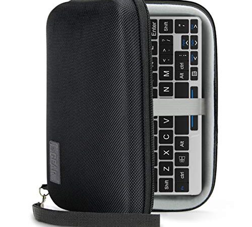 USA Gear Nylon GPD Pocket 7" Mini laptopsss PC Hard Shell Storage Travel Case - HS7.5 for 7 inches Small Notebook UMPC Computer by GDP w/EVA Design