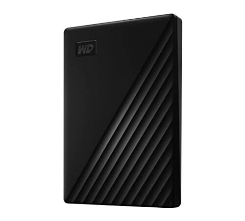 Western Digital WD 2TB My Passport Portable Hard Disk Drive, Compatible with Windows and Mac, External HDD-Black