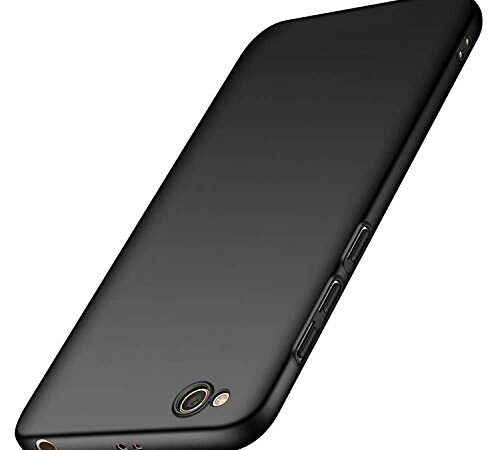 ZEDN Mobile Back Cover for Redmi Go (Smooth Silicone|CameraProtection|Black CS1102)