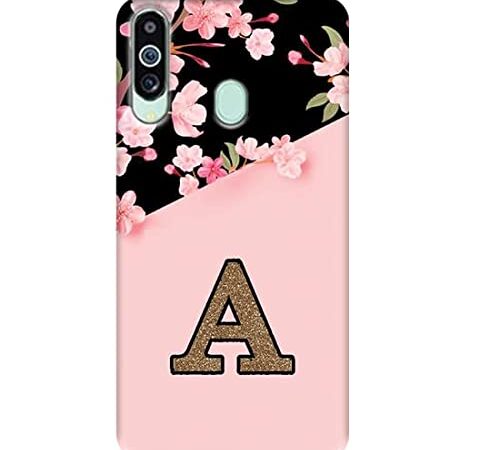 Inktree 3D Printed Hard Back Cover for Samsung Galaxy M40(Alphabet A)