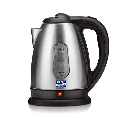 KENT 16026 Electric Kettle Stainless Steel 1.8 L | 1500W | Superfast Boiling | Auto Shut-Off | Boil Dry Protection | 360° Rotating Base | Water Level Indicator