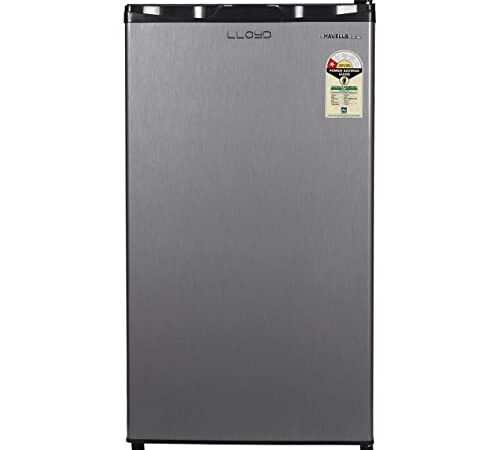 Lloyd Havells 91 L 1 Star Direct-Cool Single Door Fridge (GLDC111RMGW1EB METALLIC GREY)