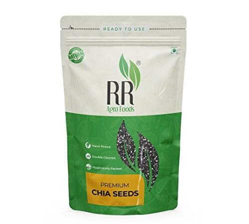 R R AGRO FOODS Chia Seeds 1 KG - Premium Organic Chia Seed | Healthy Snacks | Chia Seeds for Weight Loss Pack of 1