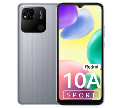 Redmi 10A Sport (Slate Grey, 6GB RAM, 128GB Storage) | 2 Ghz Octa Cor Helio G25 | 5000 mAh Battery | Finger Print Sensor | Upto 8GB RAM with RAM Booster