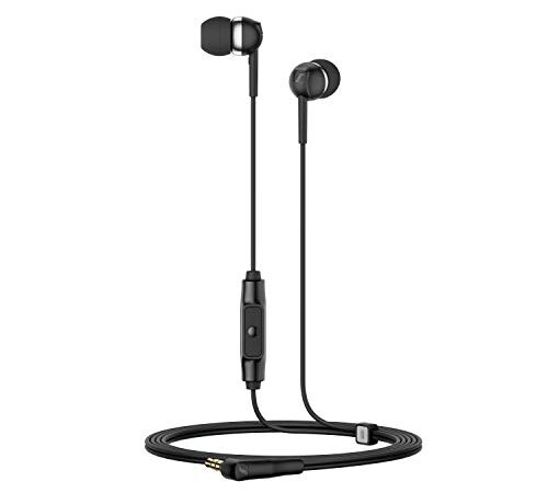 (Renewed) Sennheiser CX 80s Wired In Ear Earphone with Mic (Black)