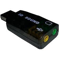 Techworld USB Sound Card QHM 623 3D Virtual 5.1 Stereo & Mic for PC Laptop Desktop