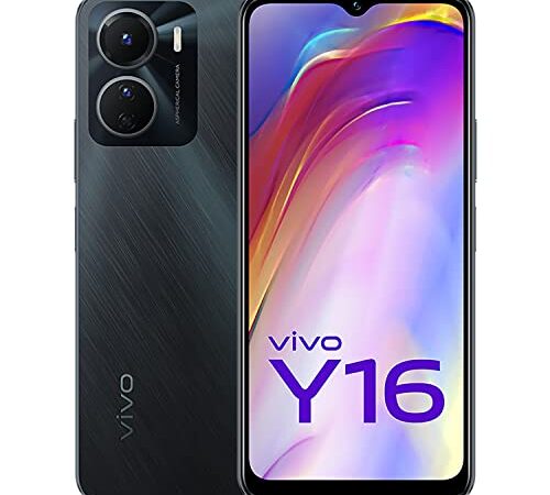 Vivo Y16 (Stellar Black, 4GB RAM, 64GB Storage) with No Cost EMI/Additional Exchange Offers