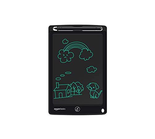 Amazon Basics Magic Slate 8.5-inch LCD Writing Tablet with Stylus Pen, for Drawing, Playing, Noting by Kids & Adults, Black