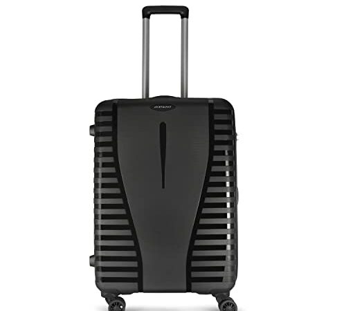 Aristocrat Airpro 55Cm Polypropylene Hardsided Cabin Size 8 Wheels Black Trolley Bag, Suitcase