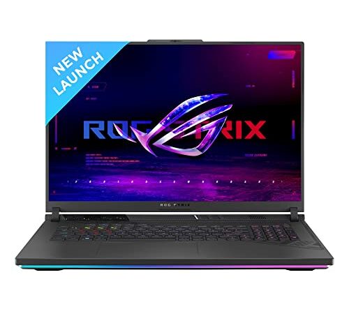 ASUS ROG Strix G18 (2023) 90WHr Battery, Intel Core i7-13650HX 13th Gen, 18" FHD+ 165Hz, 8GB RTX 4060, Gaming Laptop (16GB/1TB SSD/Windows 11/Office 2021/Per-Key RGB/Green/3.00 Kg), G814JV-N5064WS