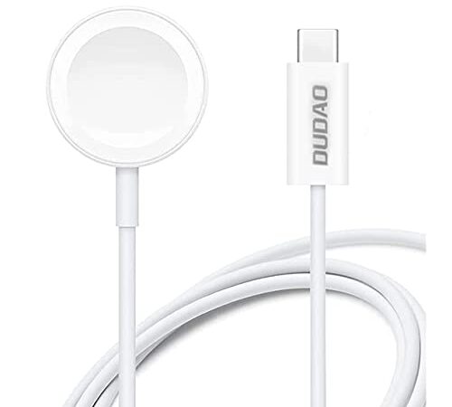 DUDAO Smart Apple i Watch Magnetic Fast Charger to USB-C Cable 1 Meter Magnetic Wireless Charging Compatible with Apple Watch Series 8/7/6/SE/5/4/3/2/1