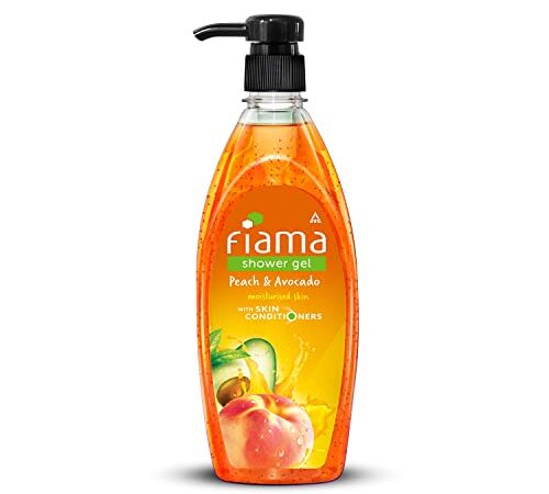 Fiama Shower Gel Peach & Avocado, Body Wash With Skin Conditioners For Soft Moisturised Skin, 500ml Pump