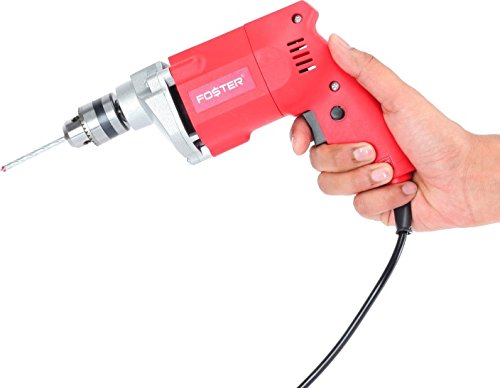 Foster FPD-010A 10 millimeters Chuck Size 400-Watt Pistol Grip Drill Machine for Home,red