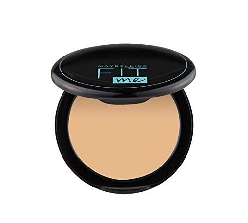 Maybelline New York Compact Powder, With SPF to Protect Skin from Sun, Absorbs Oil, Fit Me, 128 Warm Nude, 8g