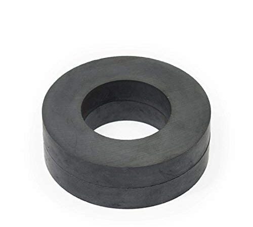 Mk Hub | Magnet 90mmX36mmX15mm | Strong Ferrite/Ceramic Ring Magnet | Multipurpose Office Magnets, | Kitchen Organizer Magnet (Set of 2 Pcs)