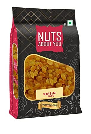 Nuts About You Raisin, 500 g | 100% Natural | Premium| Kishmish | Saugi