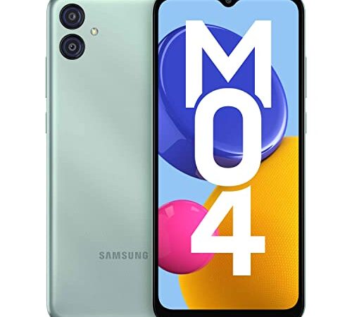 Samsung Galaxy M04 Light Green, 4GB RAM, 64GB Storage | Upto 8GB RAM with RAM Plus | MediaTek Helio P35 Octa-core Processor | 5000 mAh Battery | 13MP Dual Camera