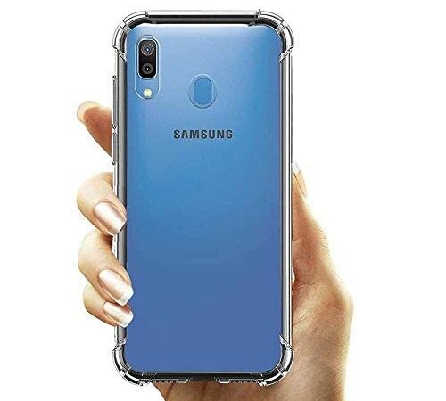 Samsung Galaxy M20 Bumper Case Shockproof Transparent Cover (Corner Protection with Air Cushion Technology)