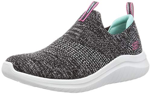 Skechers Womens Ultra Flex 2.0-Pretty Dazzlin Black/White Sneaker - 5 UK (8 US) (149181)