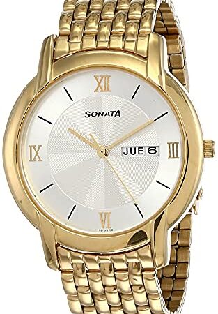 Sonata Analog White Dial Men's Watch-NN7954YM01W/NP7954YM01W