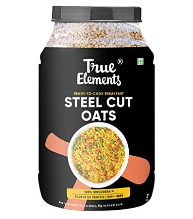 True Elements Steel Cut Oats 2kg - Gluten Free Oats | Breakfast Cereal | Diet Food |