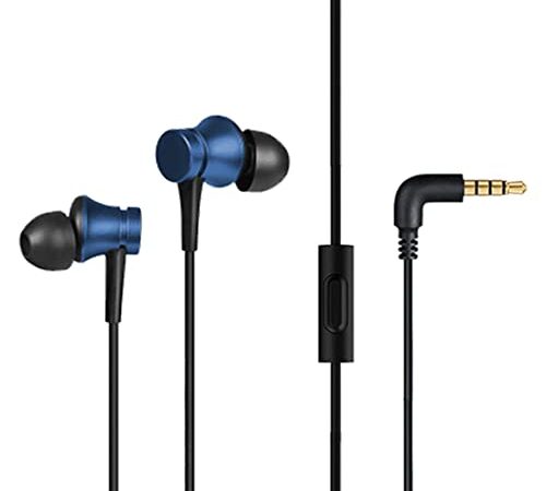 Xiaomi Wired in-Ear Earphones with Mic, Ultra Deep Bass & Metal Sound Chamber (Blue)