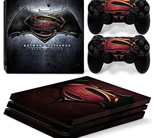 Elton Batman v/s Superman Dawn Of Justice Theme 3M Skin Sticker Cover for PS4 Pro Console and Controllers [video game]