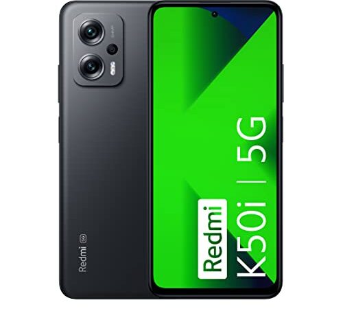 Redmi K50i 5G (Stealth Black, 6GB RAM, 128GB Storage) | Flagship Mediatek Dimensity 8100 Processor | 144Hz Liquid FFS Display | Alexa Built-in