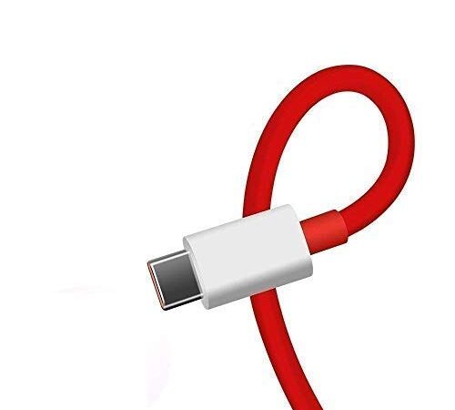 sceva fast dash charging c-type usb cable for one plus + 6t, 6, 5t, 5, 3t, 3, 2- Red